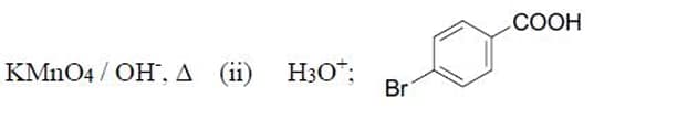  Toluene reacts with KMnO4/OH−