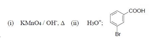  Toluene reacts with KMnO4/OH−