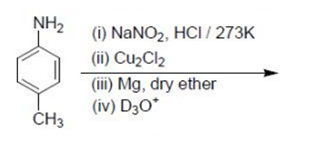 the major product formed from the following