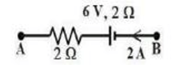 circuit with 6 V battery and resistors of 2 each