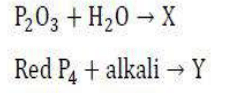 X, Y are oxoacids of phosphorous
