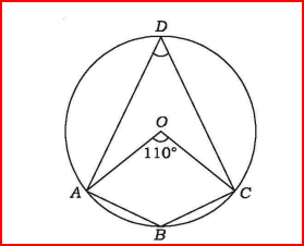  O is the centre of the circle and ZAOC = 110°,