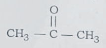 What is the structural formula of simplest ketone