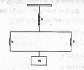 mass shown in figure is slightly displaced and then let go