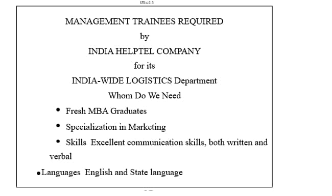 You are Amar/Anita, a fresh MBA graduate 