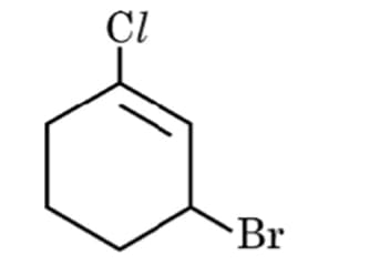 3– Bromo– 1 chlorocyclohexene