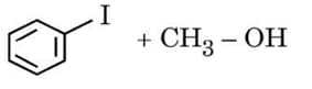 Anisole reacts with HI