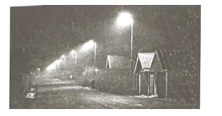 A small town is analyzing the pattern of a new street light installation.