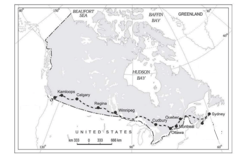 Study the given map carefully and answer the questions that follow: