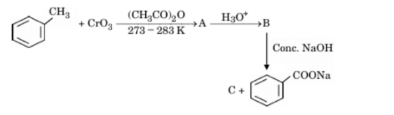 oxidation of a methyl group in toluene (C6H5CH3)