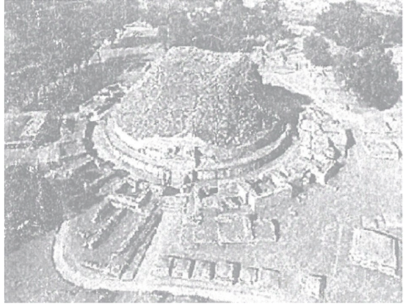 An ancient structure for Buddhists in India