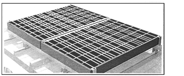 rectangular solar panel installation