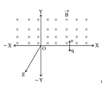 A particle having charge