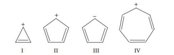 Huckel's rule which of the following is not aromatic?