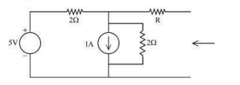 Thevenin's equivalent resistance of the given circuit