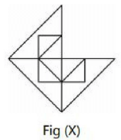 Which of the figure will complete pattern of fig (x)