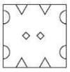 A piece of paper is folded and a cut is made