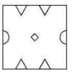 A piece of paper is folded and a cut is made