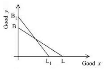 There are two goods, Good X and Good Y. Suppose there is an increase