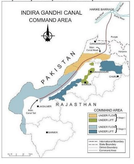INDIRA GANDHI CANAL COMMAND AREA