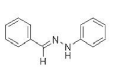 The reaction of 122 g of benzaldehyde with 108 g of phenylhydrazine gave 157 g of the product