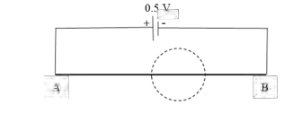 A conducting wire AB of length m has resistance
