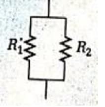 Resistors R1 and R2 are placed in parallel