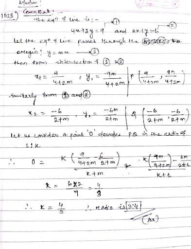 Equation of line
