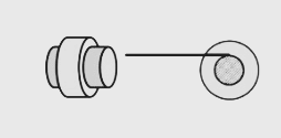A small roller of diameter 20 cm