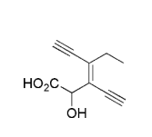 3-ethynyl-2-hydroxy-4-methylhex-3-en-5-ynoic acid