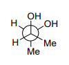 Among the following, the conformation that corresponds to the most stable conformation of meso-butane- 2 , 3 2,3-diol is