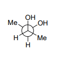 Among the following, the conformation that corresponds to the most stable conformation of meso-butane- 2 , 3 2,3-diol is