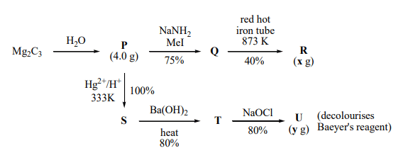 Xg and yg are mass of R and U, respectively