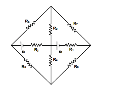 circuit having eight resistances 
