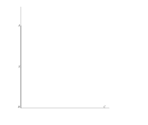 rod AB of length 8 units, having mid-point at S,