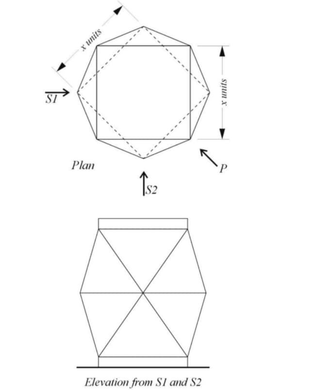 table lamp designed with simple geometrical forms