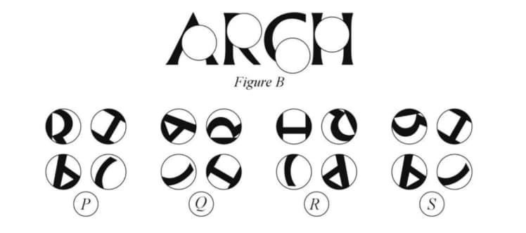 Four circular cutouts