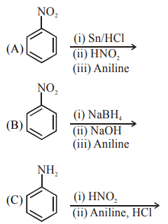 Which of the following reaction/s will not give p-aminoazobenzene