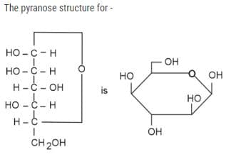 Pyranose structure