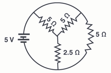 The total current supplied to the circuit