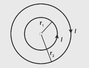 Two concentric circular loops