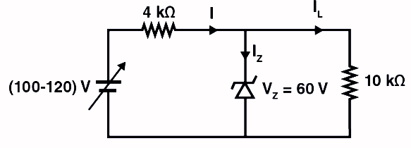 circuit for maximum Zener diode current