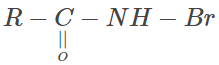 Reaction with bromine and KOH
