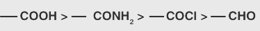 functional groups in naming an organic compound as per IUPAC system