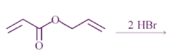major product of the following reaction