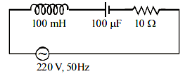 AC source of voltage 220 V and frequency of 50 Hz
