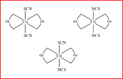 Total number of relatively more stable isomer(s) possible for octahedral complex 