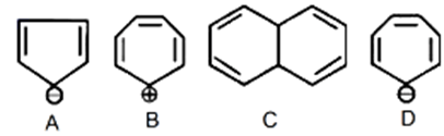 Which of the following structures are aromatic in nature