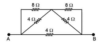 Equivalent resistance of the following circuit 