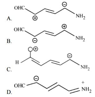 Increasing order of stability of the resonance structures is: